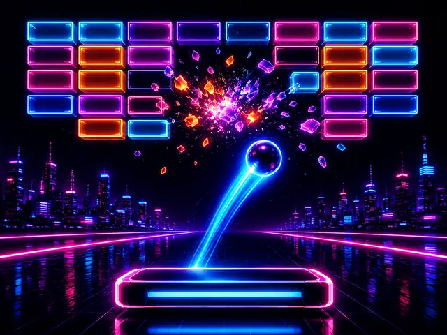 Neon Breaker browser game